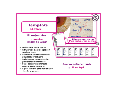 Metas – Planejamento de Metas no Rotina Planejada